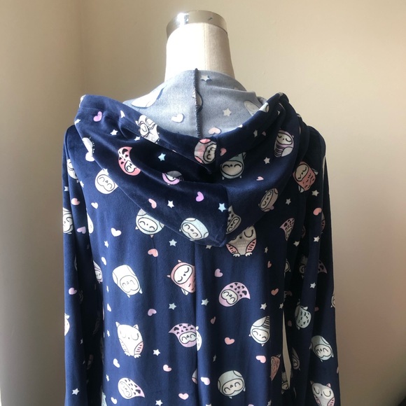 Hooded Velour Owl Onesie - Picture 3 of 8